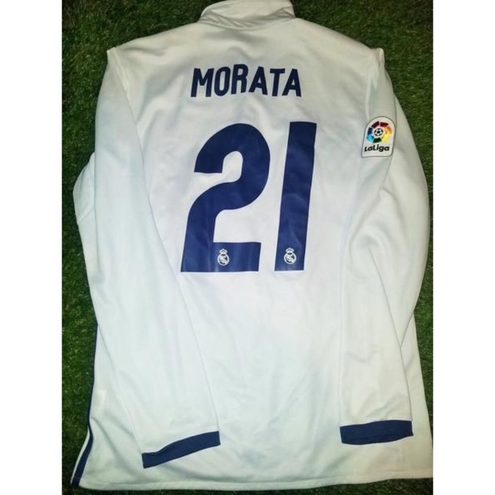 Morata Real Madrid 2016 2017 Soccer Jersey M
